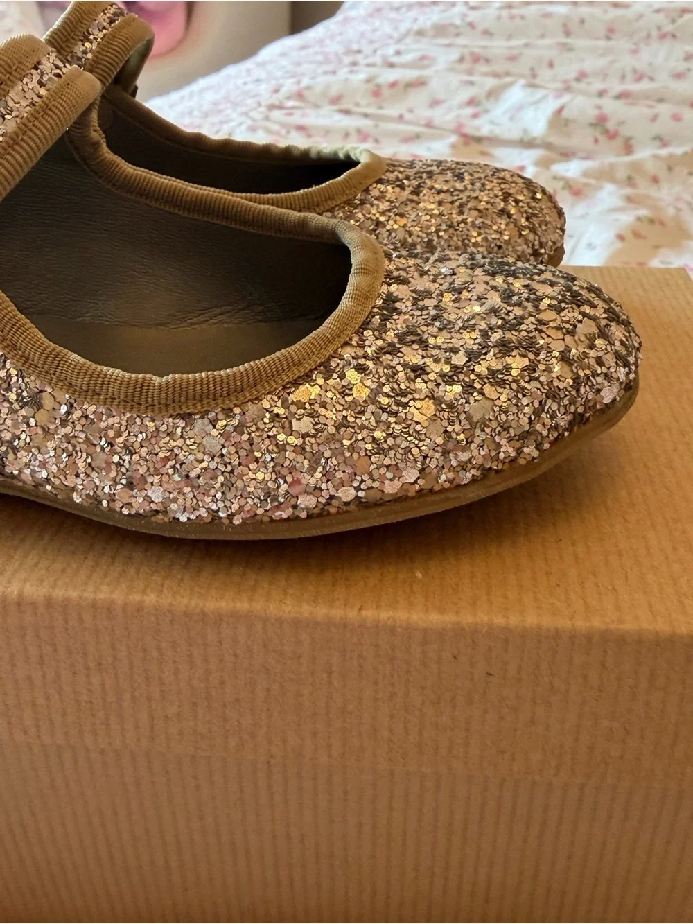 PèPè girls glitter ballet flats EU 27/US 10